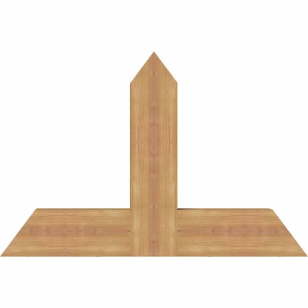 Ekena Millwork Portland Timber Gable Bracket, Western Red Cedar, 36"W x 24"H x 3 1/2"D x 5 1/2"F, 16/12 Pitch GBW036X24X0406POR00SWR